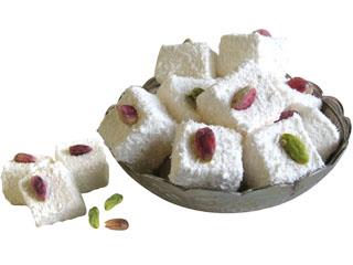 Sultan Delight with Pistachio, Covered with Coconut