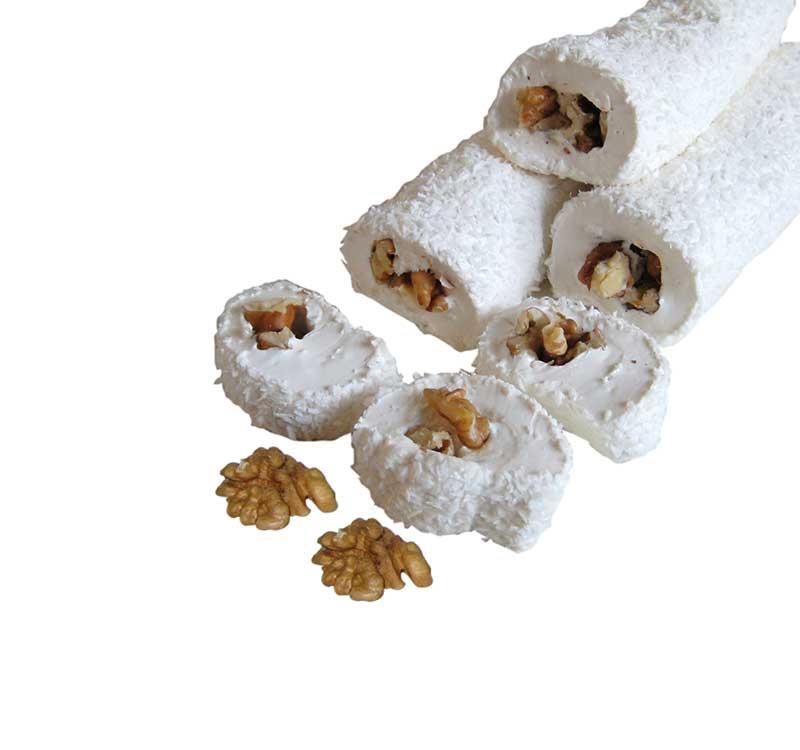 Sultan Delight with Walnut, Covered with Coconut, Roll