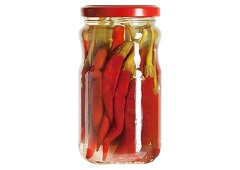 Red Frank Pepper Pickles, Very Hot