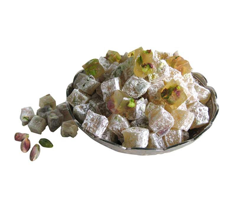 Delight with Pistachio, Covered with Castor Sugar, Double Roasted